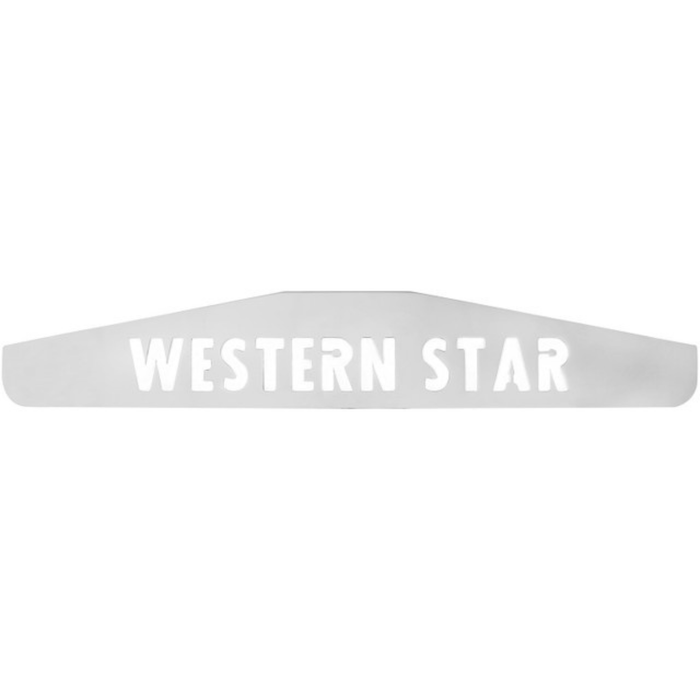 Western Star Mud Flap Weights Chrome | 24" x 4" | 11.5 Gauge Steel | Grand General