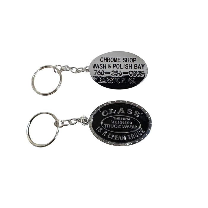Vernon Truck Wash Class Is a Clean Truck Metal Keychain | Black | GS