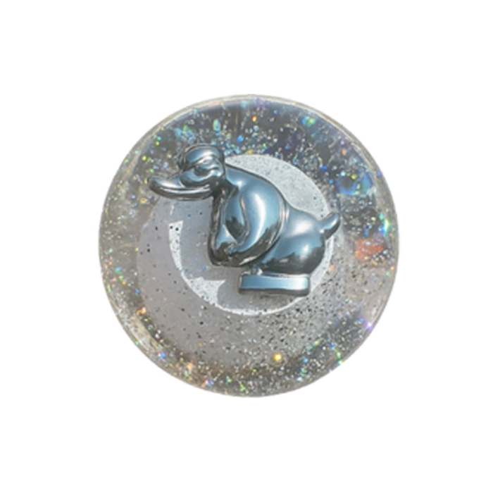 Convoy Angry Duck Shift Knobs 57mm Custom Truck Knobs | Clear Glitter | GS