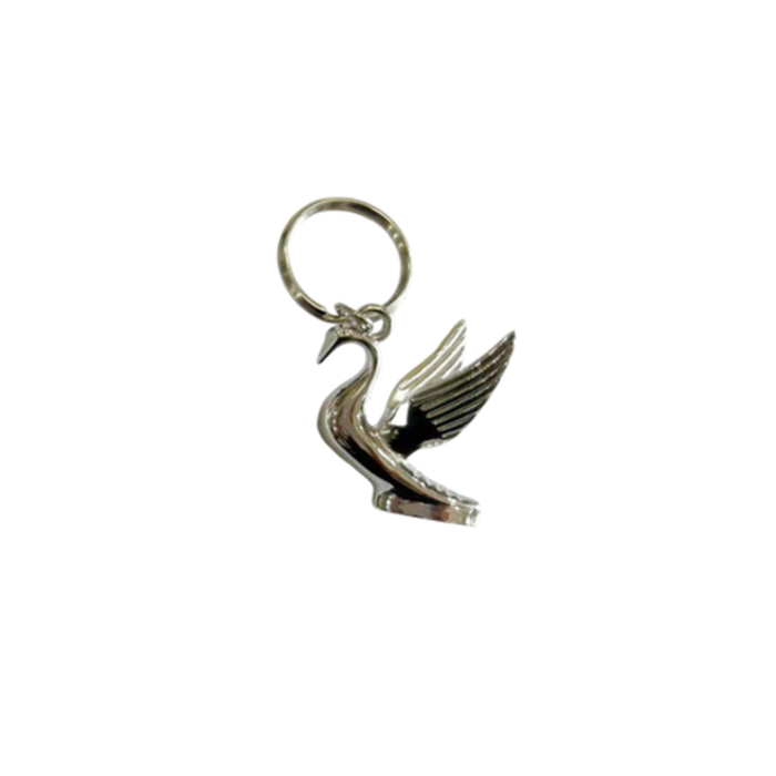 Classic Flying Swan Keychain Chrome Finish | Chrome | GS