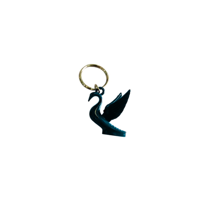 Classic Flying Swan Keychain Chrome Finish | Matte Blue | GS