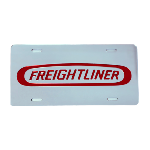  Freightliner Acrylic Vanity Vanity Plate Laser Cut Colored Mirror Finish | Chrome Red | GS