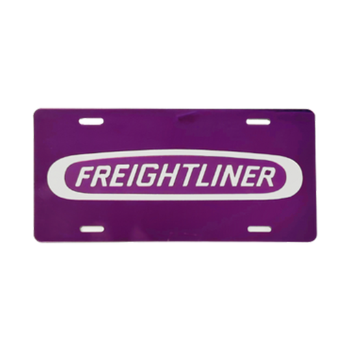 Freightliner Acrylic Vanity Plate Laser Cut Colored Mirror Finish | Purple | GS