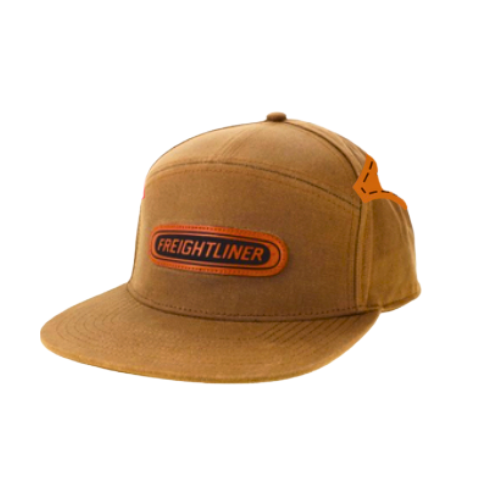 Freightliner Flat Brim Hat 7 Panel Snapback | Grey | GS