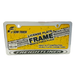 Freightliner Chrome Zinc License Plate Frame with Silkscreen Printing | Black | GS