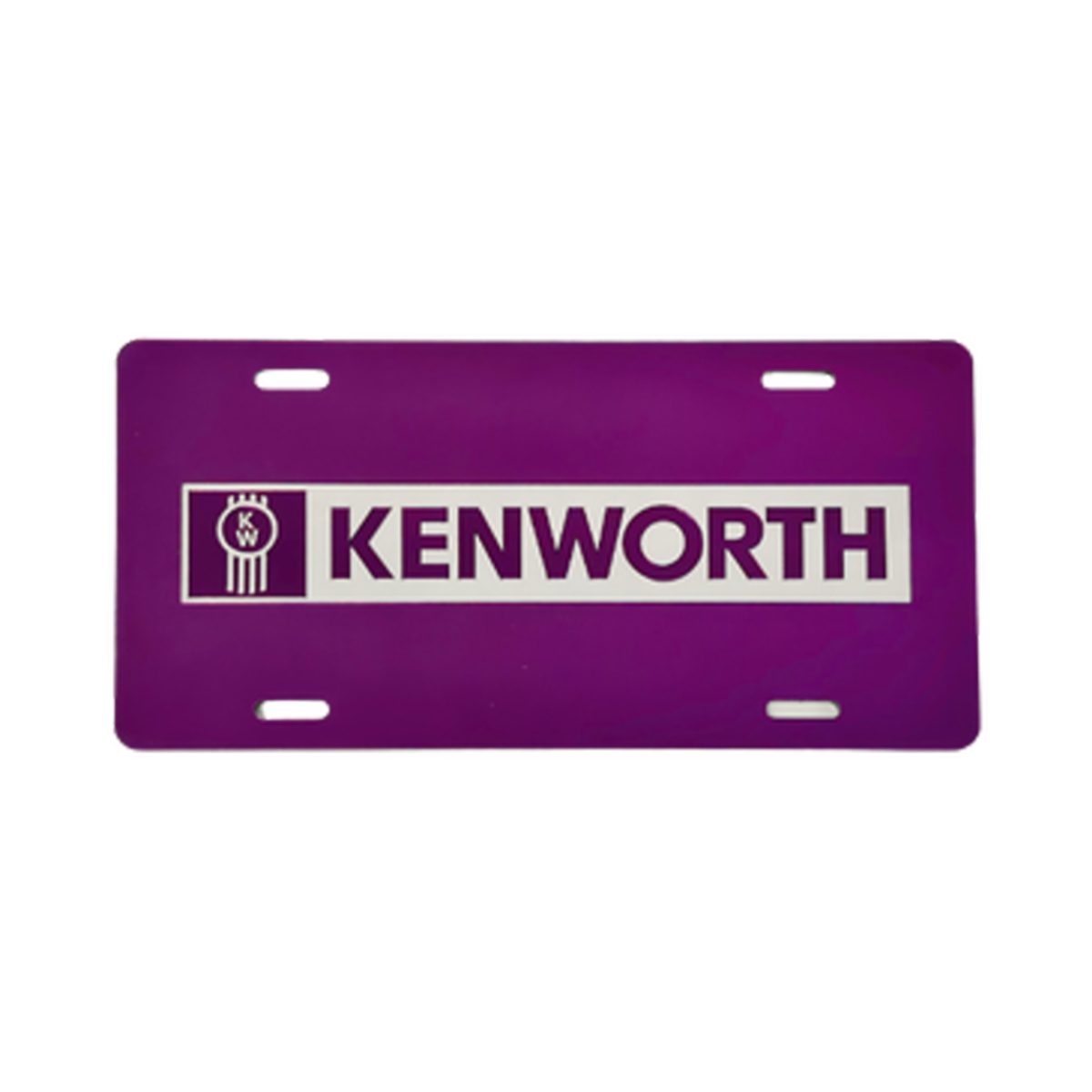Kenworth Acrylic Vanity Plate Laser Cut Colored Mirror Finish | Purple | GS