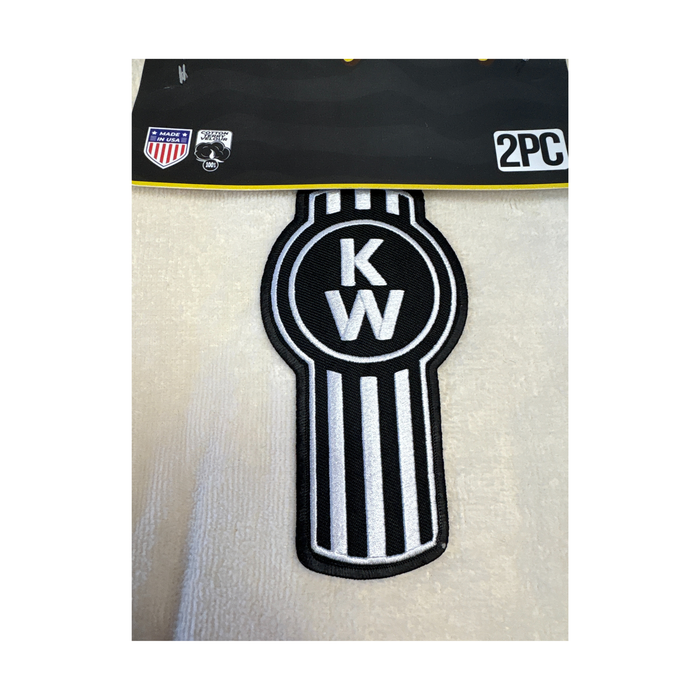 Kenworth Door Handle Rag | Ivory | Black Logo | 2-Pack | GS