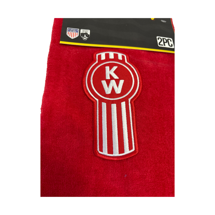 Kenworth Door Handle Rag | Red | Red Logo | 2-Pack | GS