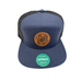 Kenworth Flat Brim Hat 7 Panel Snapback | Navy Retro Logo | GS