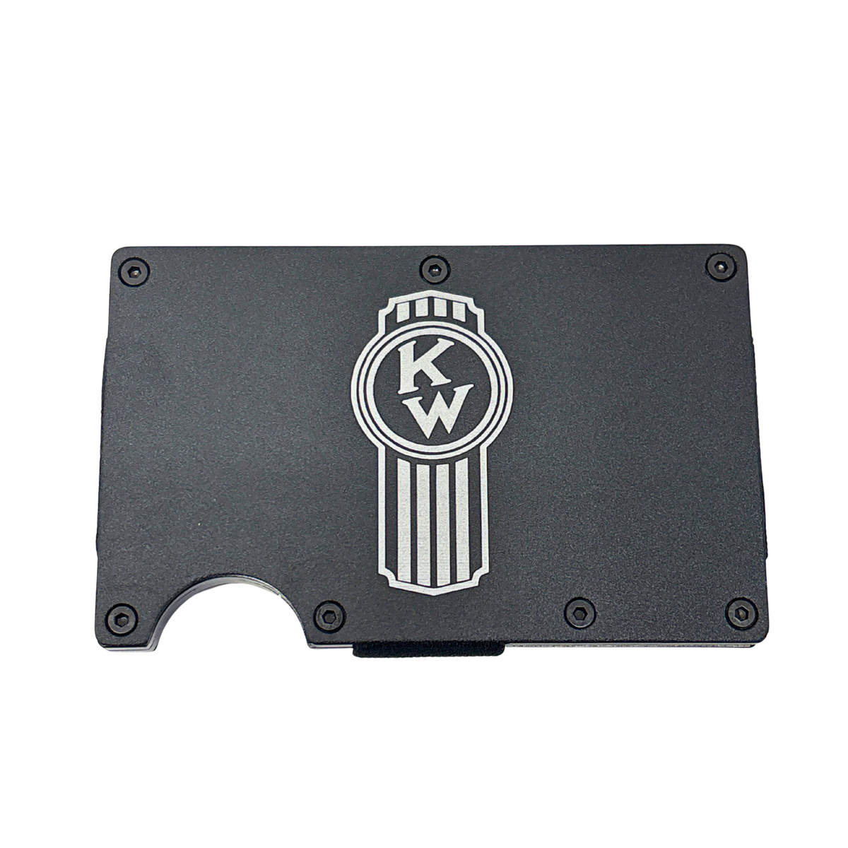 Kenworth RFID Blocking Money Clip Wallet | Black Vintage Logo | GS