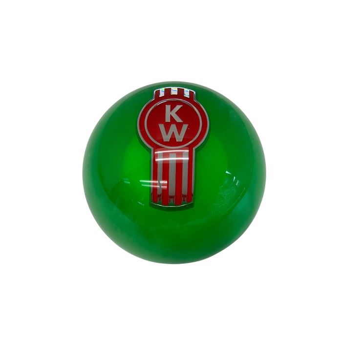 Kenworth Round Shift Knob 57mm Pearl and Solid Color | Pearl Lime Green | GS