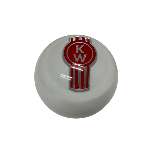 Kenworth Round Shift Knob 57mm Pearl and Solid Color | Solid White | GS