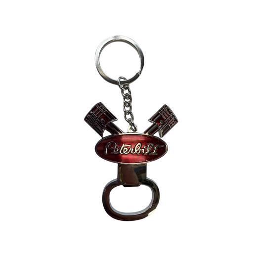 Peterbilt Bottle Opener Keychain | Red | GS