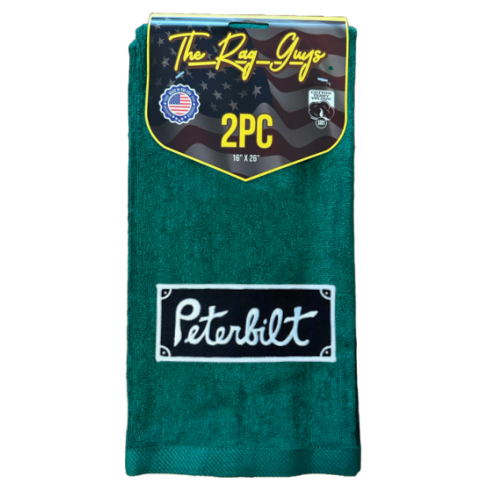 Peterbilt Door Handle Rags 2 Pack | Dark Green | GS