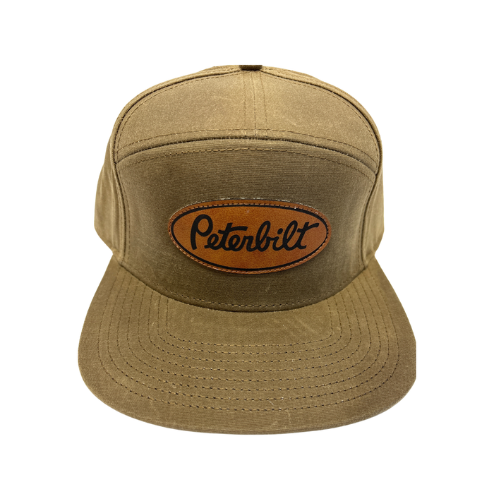 Peterbilt Flat Brim Hat 7 Panel Snapback | Brown | GS
