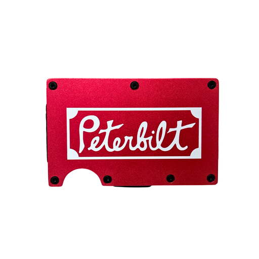 Peterbilt RFID Blocking Money Clip Wallet | Red Red Vintage Logo | GS