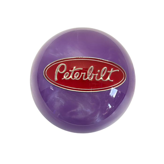 Peterbilt Round Shift Knob 57mm Pearl and Solid Color | Pearl Purple | GS