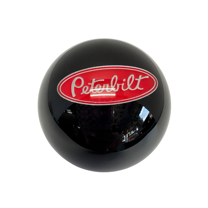  Peterbilt Round Shift Knob 57mm Pearl and Solid Color | Solid Black | GS