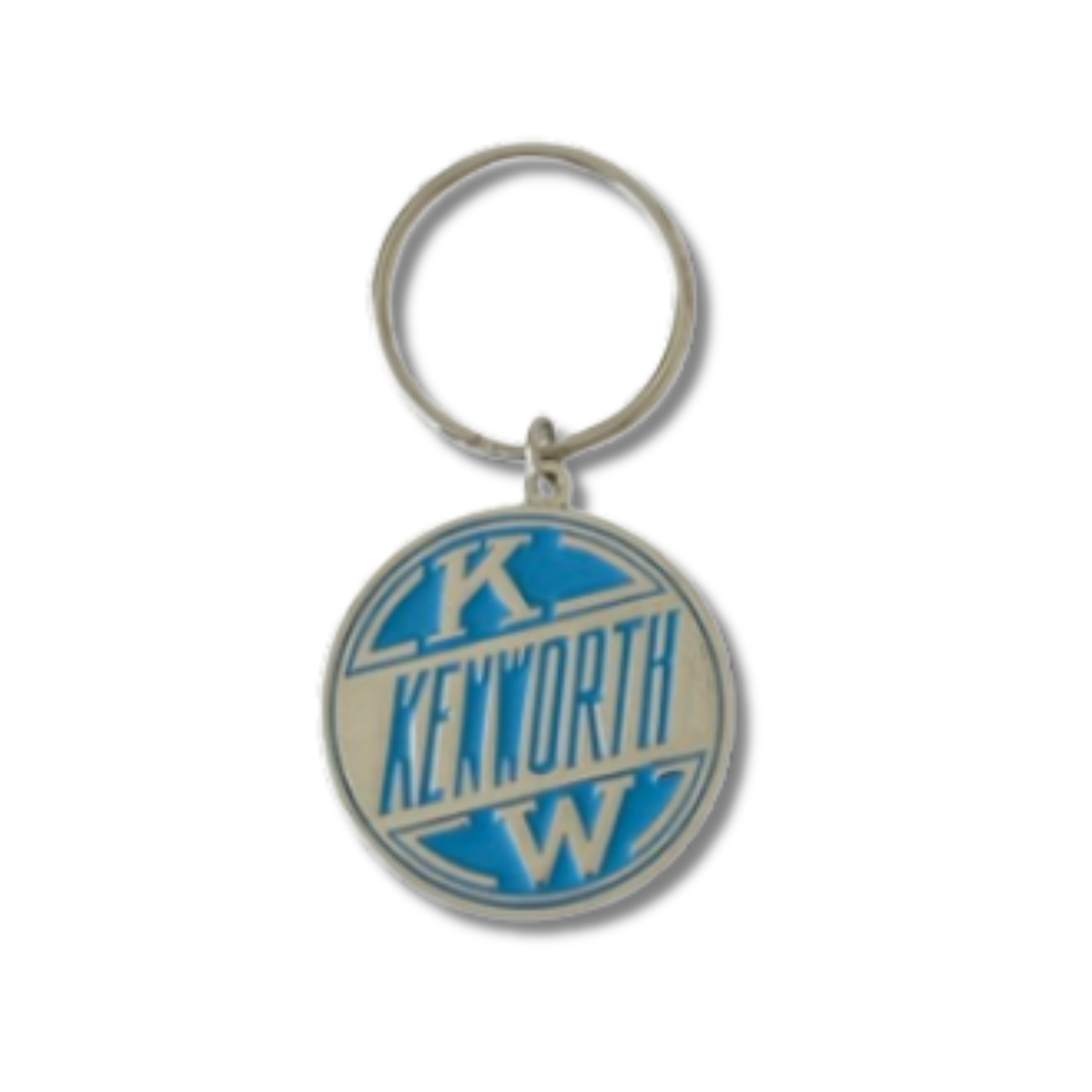 Truck Logo Keychain | Kenworth Retro Circular | Light Blue | GS