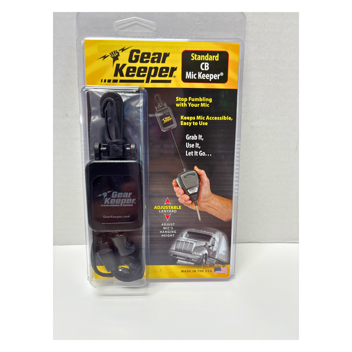 CB Gear Keeper Standard Black Retractable Mic Holder | Hammerhead Industries