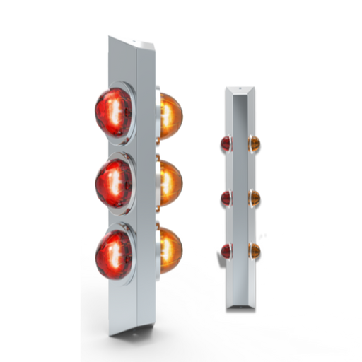 Universal Switchblade Light Bar with Watermelon or 3/4" Light Cutouts - The New Vernon Truck Wash