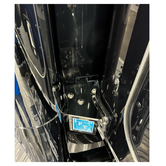 Angled Exhaust Clamp Mount IFTA Permit Holder | Dual Permit | Iowa Customs