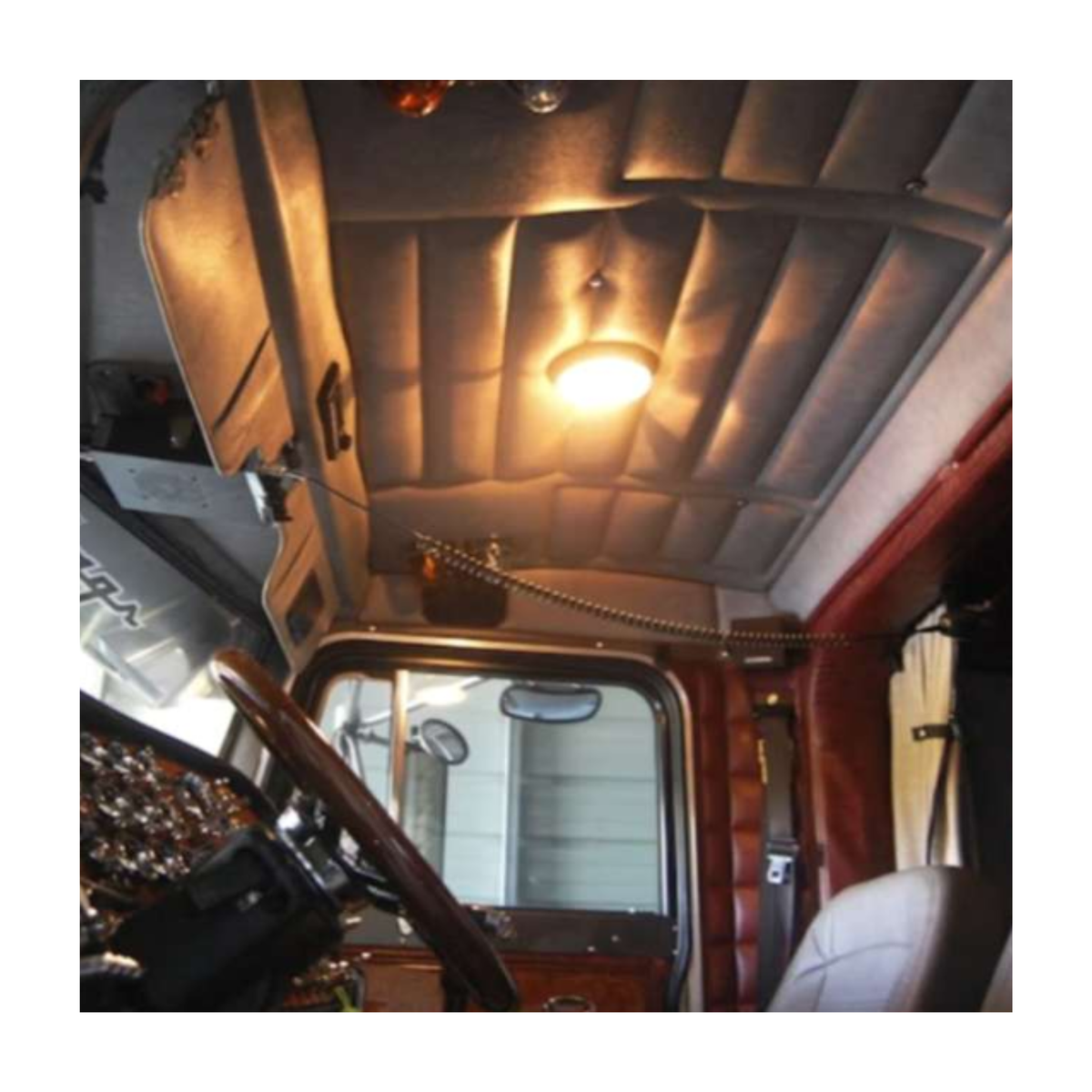 Center Round Dome Light Bracket for Peterbilt Flattop Cabs | JML Kustoms