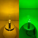 Classic 1157 Dual Color LED Bulb Amber Dark Green | JML Kustoms