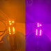 Classic 1157 Dual Color LED Bulb Amber Purple | JML Kustoms