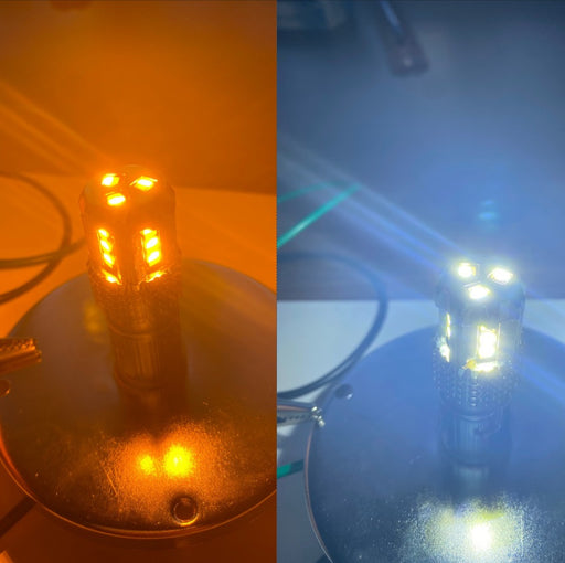 Classic 1157 Dual Color LED Bulb Amber White | JML Kustoms