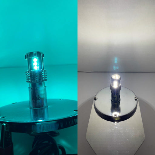 Classic 1157 Dual Color LED Bulb Cyan White | JML Kustoms