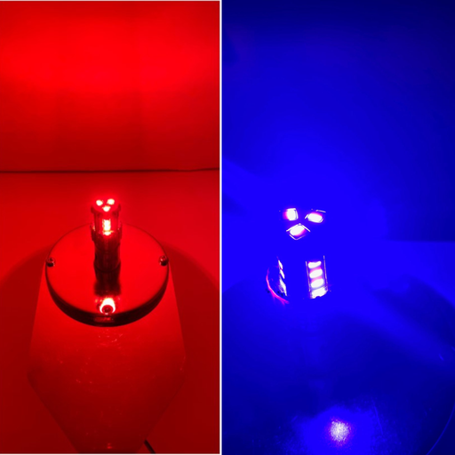 Classic 1157 Dual Color LED Bulb Red Blue | JML Kustoms