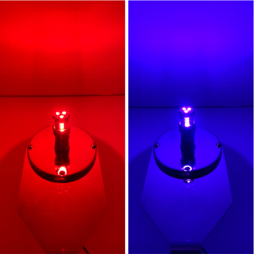 Classic 1157 Dual Color LED Bulb Red Violet | JML Kustoms