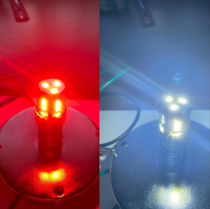 Classic 1157 Dual Color LED Bulb Red White | JML Kustoms