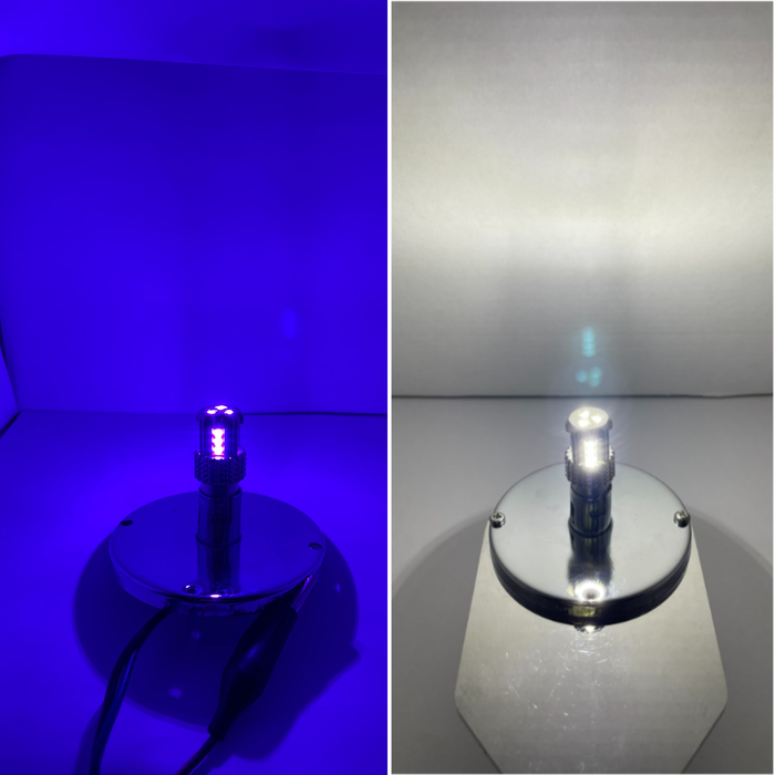 Classic 1157 Dual Color LED Bulb Violet White | JML Kustoms