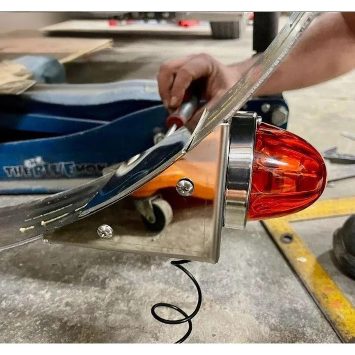 Kenworth Fuel Tank Brackets with 1 Watermelon Cutout Pair | JML Kustoms