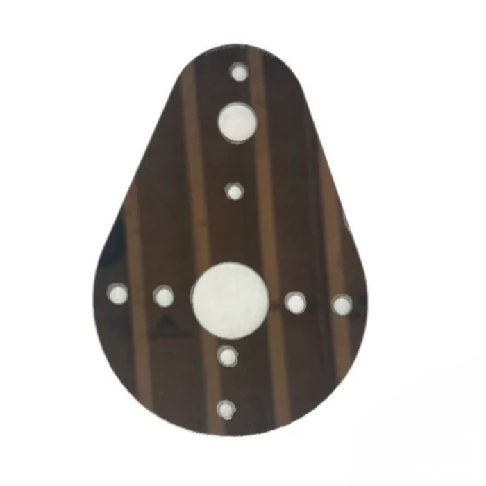 Kenworth Teardrop Dome Light Plate with Watermelon Cutout and Toggle Switch Hole | JML Kustoms