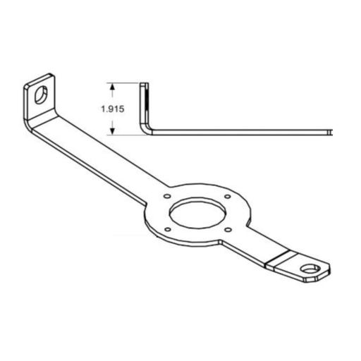 Lower Bumper Support Bracket with Watermelon Light Mount for 20 Inch Kenworth | JML Kustoms