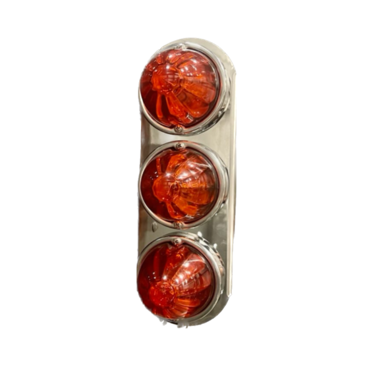 Peterbilt 15 Inch Front Air Cleaner Brackets with 3 Radius Watermelon Cutouts | JML Kustoms