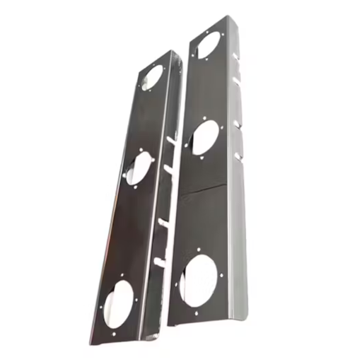 Peterbilt 15 Inch Front Square Air Cleaner Brackets with 3 Watermelon Holes | JML Kustoms