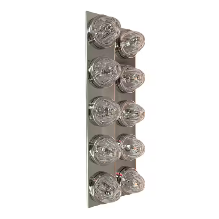 Peterbilt 15 Inch Front Square Air Cleaner Brackets with 5 Watermelon Cutouts | JML Kustoms