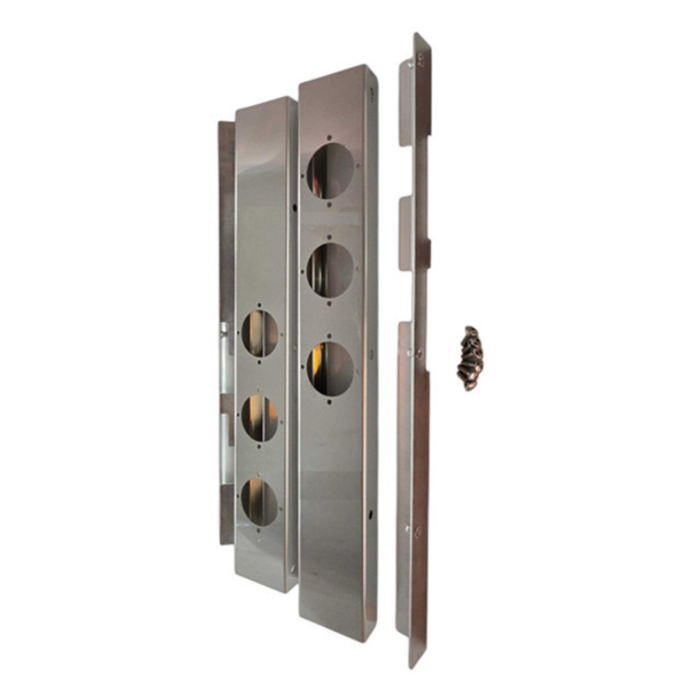 Peterbilt 589 Strap Mount Square Front Air Cleaner Bracket with 3 Watermelon Cutouts | JML Kustoms