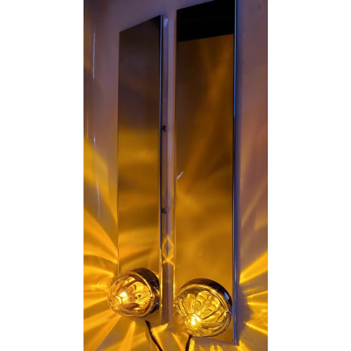 Peterbilt Front 1 Watermelon Light Bracket with Square Edge | Pair | JML Kustoms