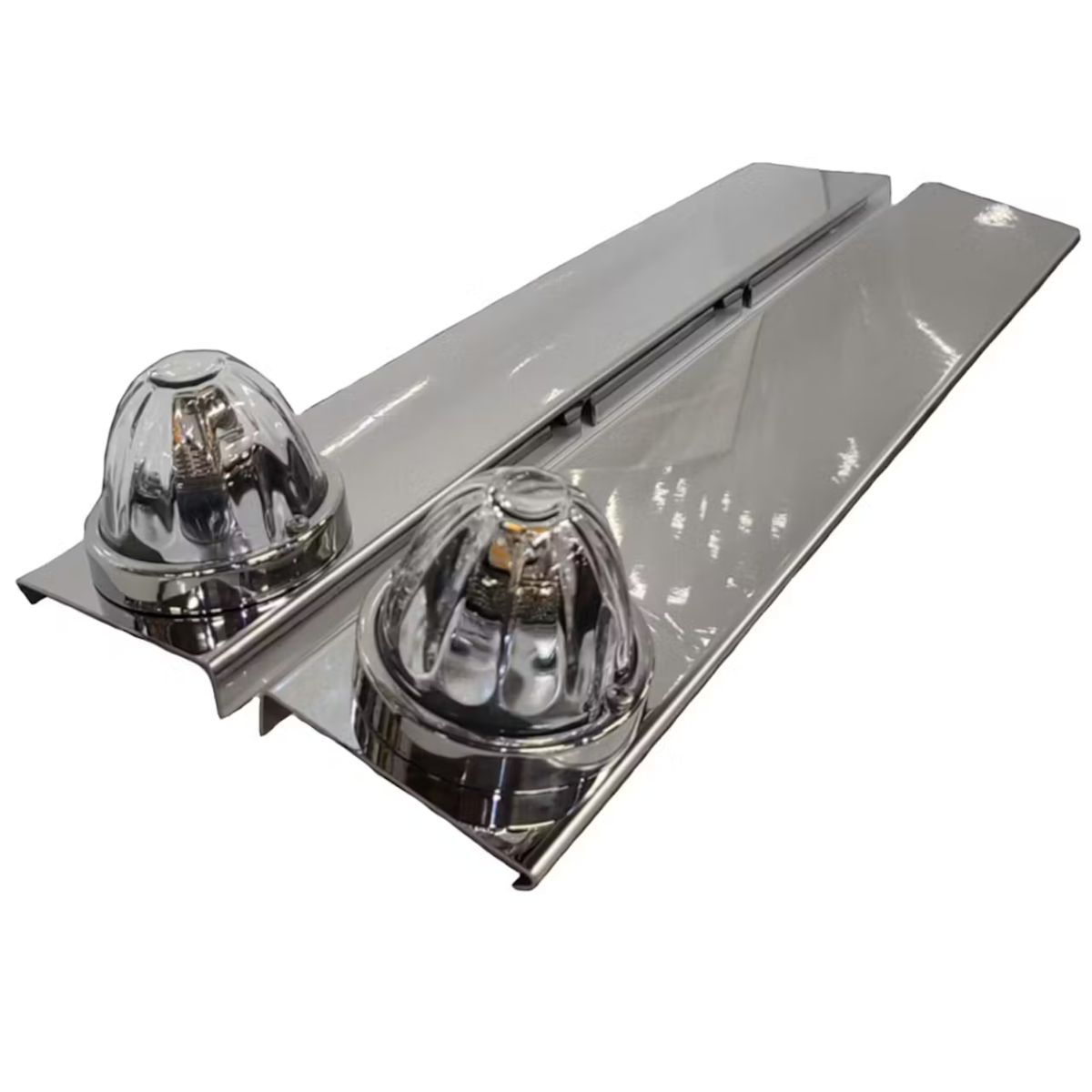 Peterbilt Front 1 Watermelon Light Bracket with Square Edge | Pair | JML Kustoms