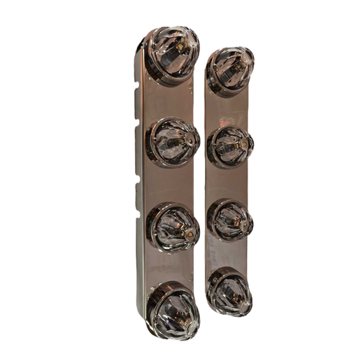 Peterbilt Front Air Brackets with 4 Watermelon Cutouts | JML Kustoms