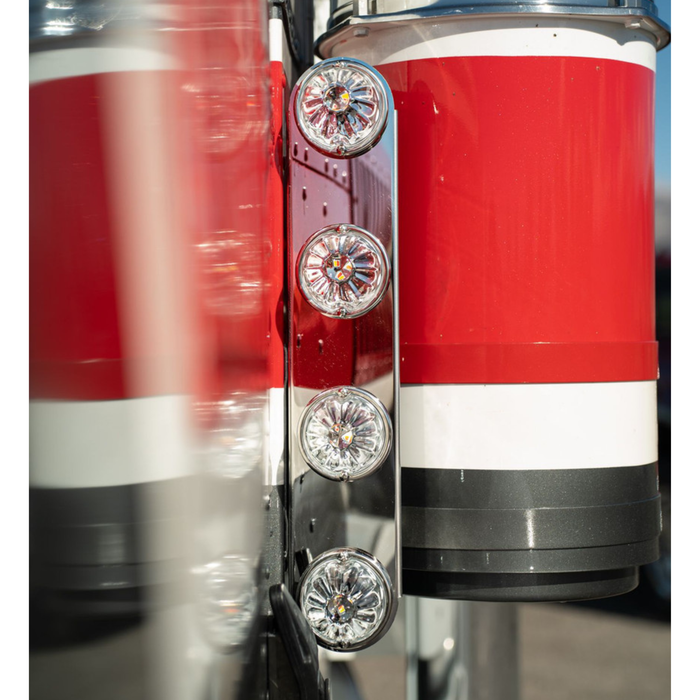 Peterbilt Front Air Brackets with 4 Watermelon Cutouts | JML Kustoms