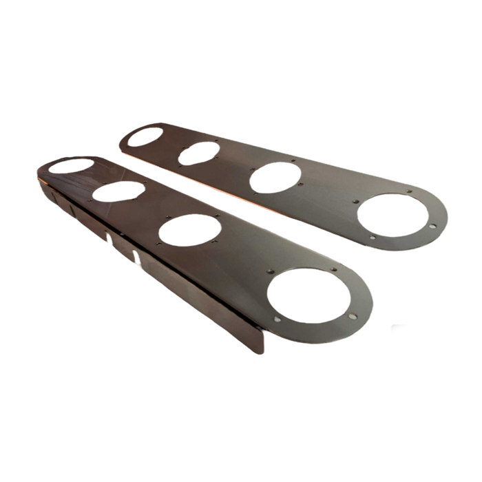 Peterbilt Front Air Brackets with 4 Watermelon Cutouts | JML Kustoms