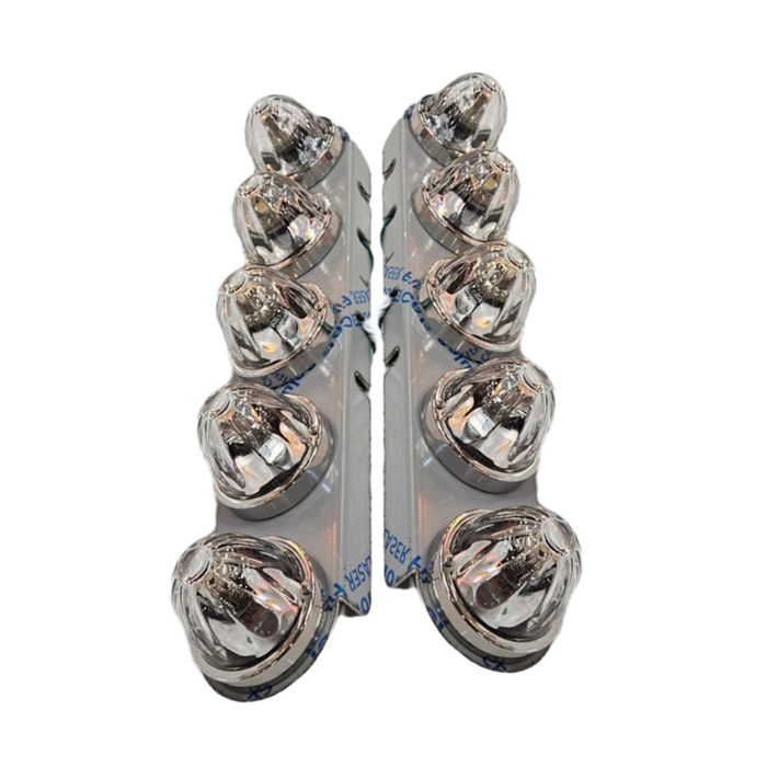 Peterbilt Front Air Cleaner Brackets with 5 Watermelon Holes | JML Kustoms