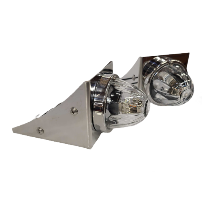 Peterbilt OEM Fuel Tank Brackets with One Watermelon Cutout | JML Kustoms