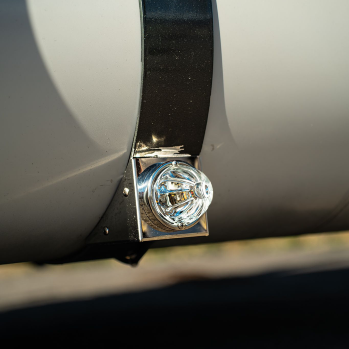 Peterbilt OEM Fuel Tank Brackets with One Watermelon Cutout | JML Kustoms